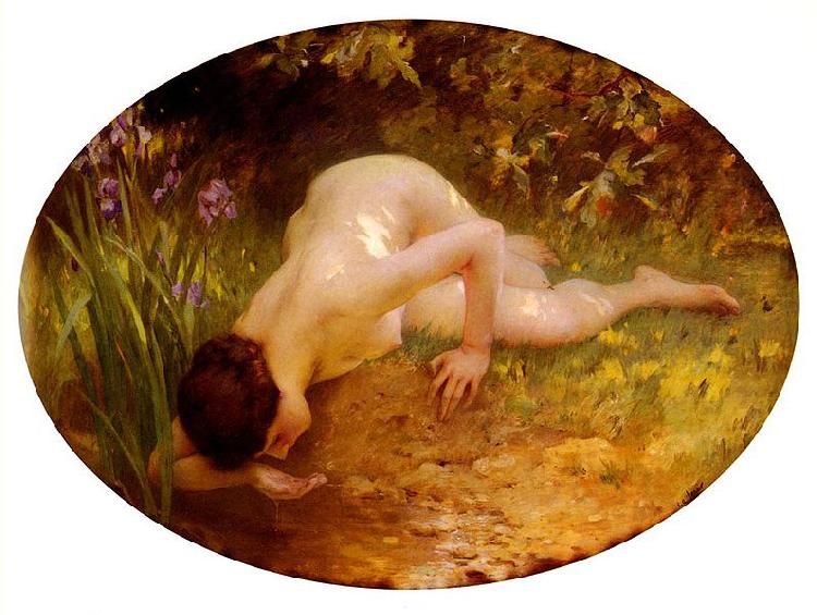 Charles-Amable Lenoir The Bather Germany oil painting art